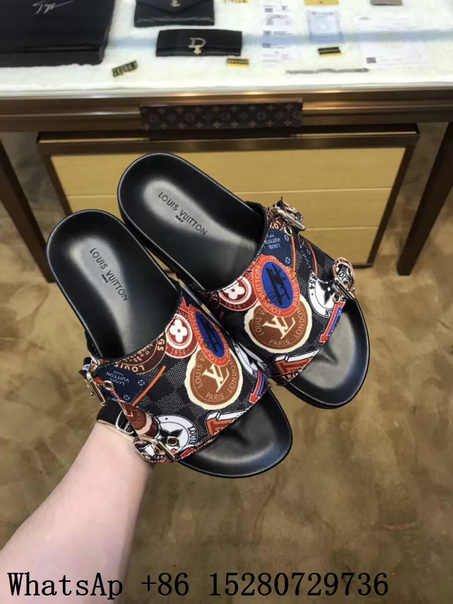 New Louis Vuitton Waterfront Mule Sliders LV Monogram Print Black Slides sandals - LV sandals ...