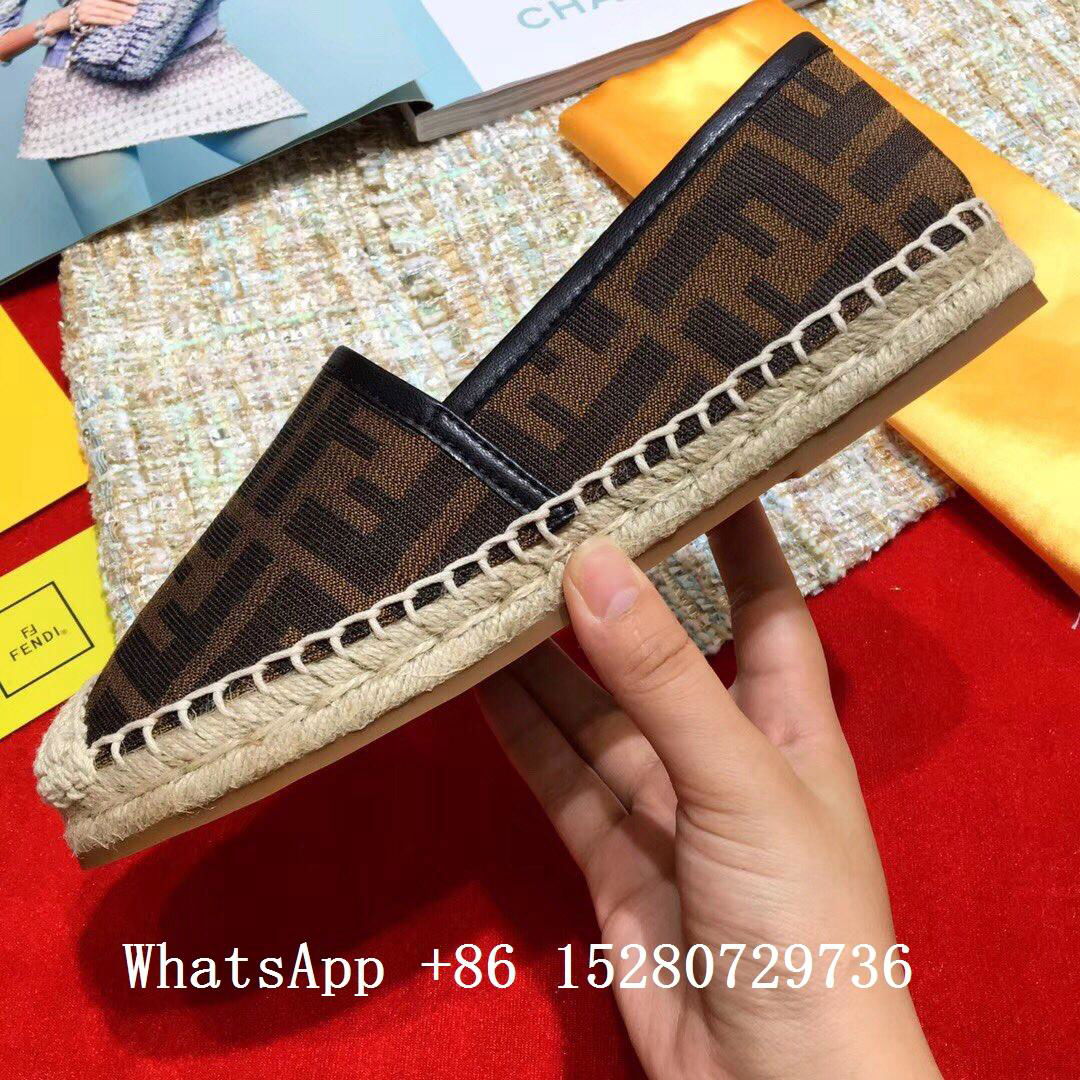 fendi logo espadrilles