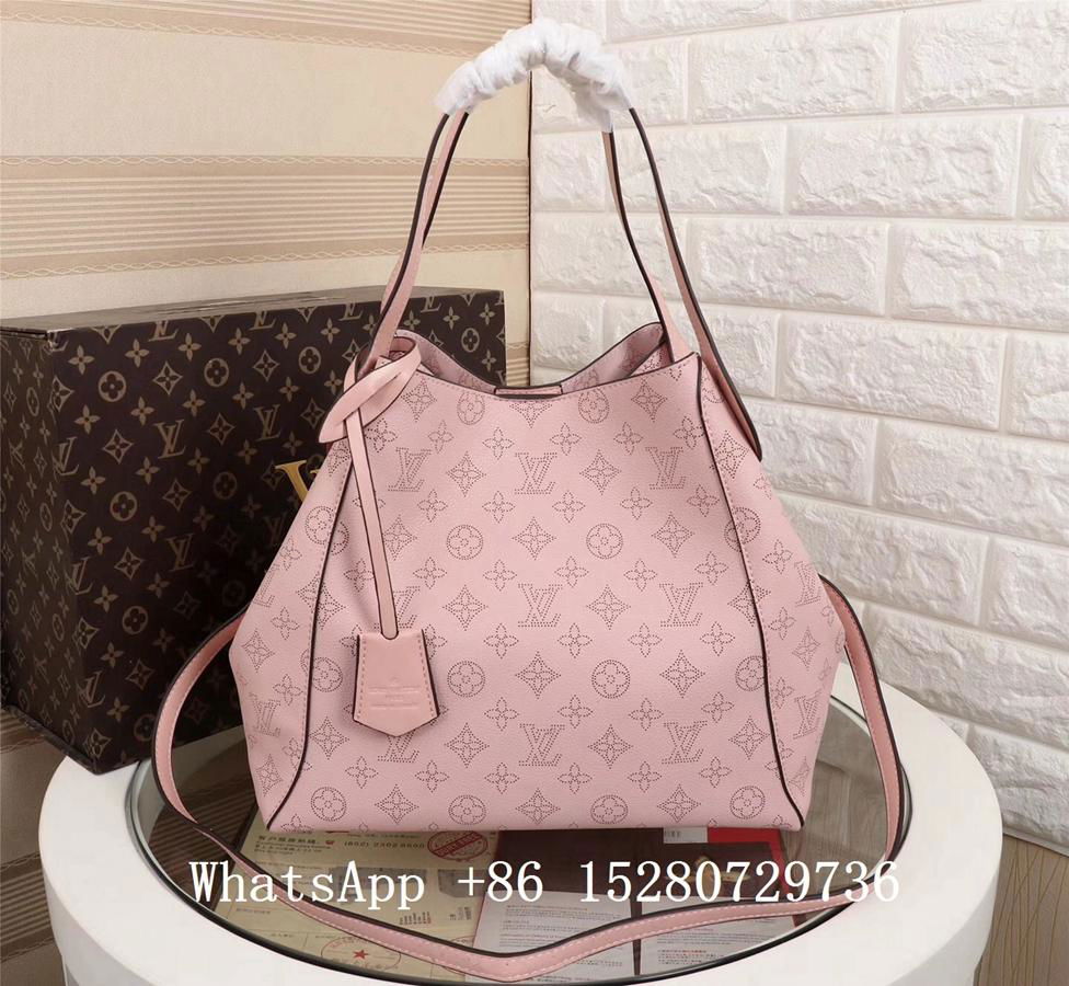 Louis Vuitton Galet Monogram Mahina Leather Hina MM Bag Louis