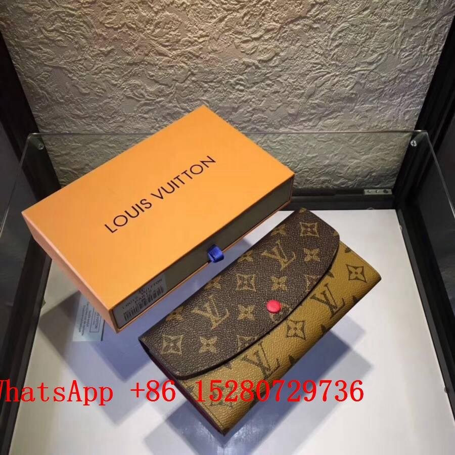 Louis Vuitton Monogram Emilie Wallet women Damier Azur Canvas small leather - LV wallet 60136 ...
