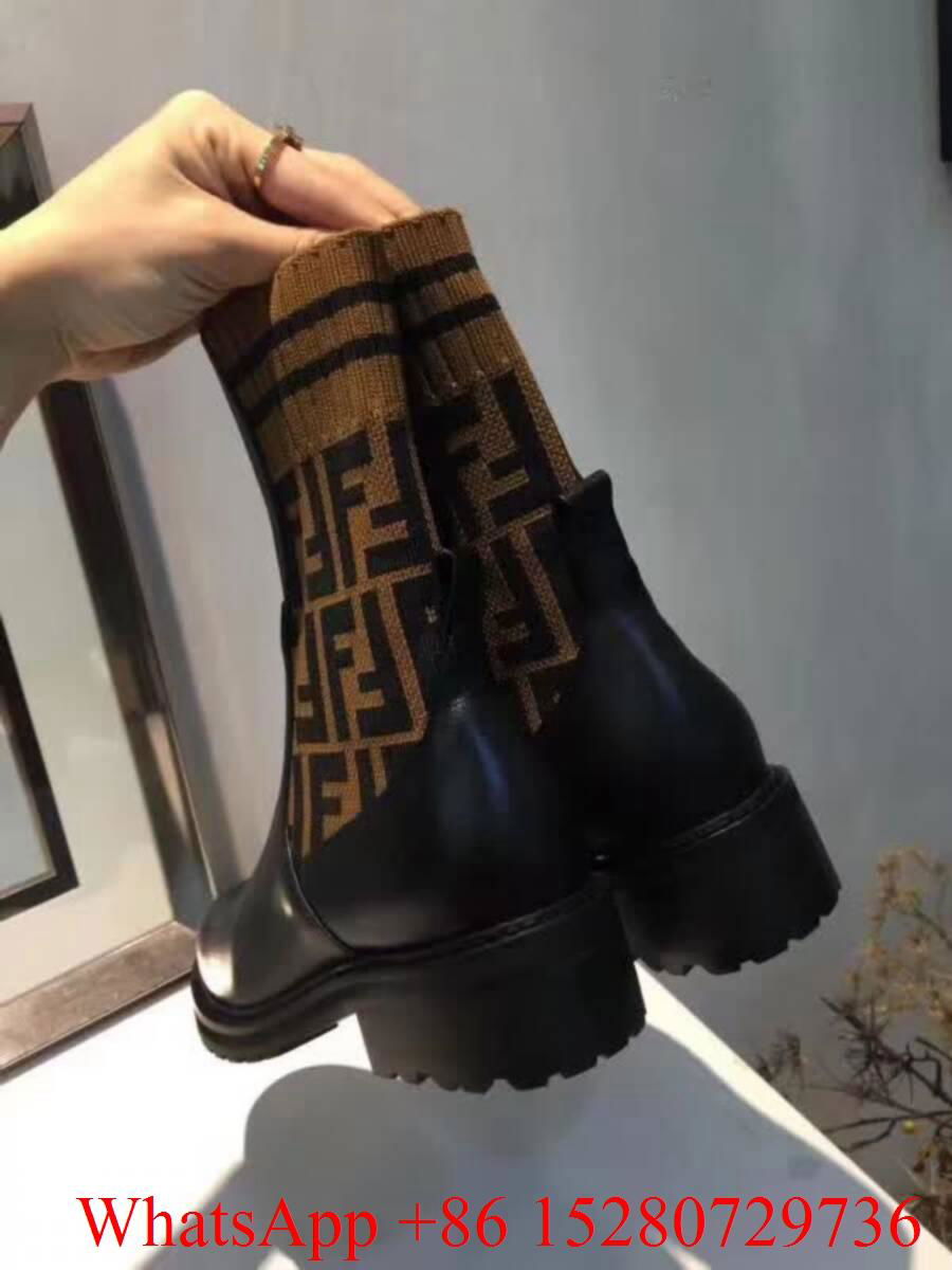 fendi motif ankle boots