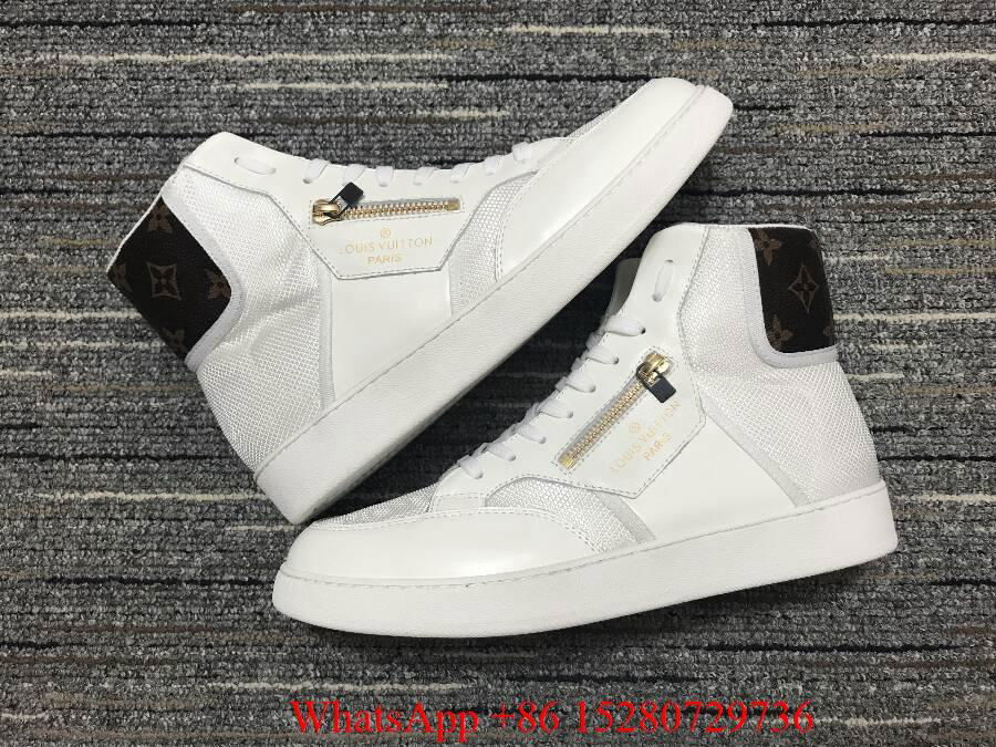 Louis Vuitton Monogram Calfskin Men&#39;s Rivoli High Top sneaker lv boots white - Louis Vuitton ...