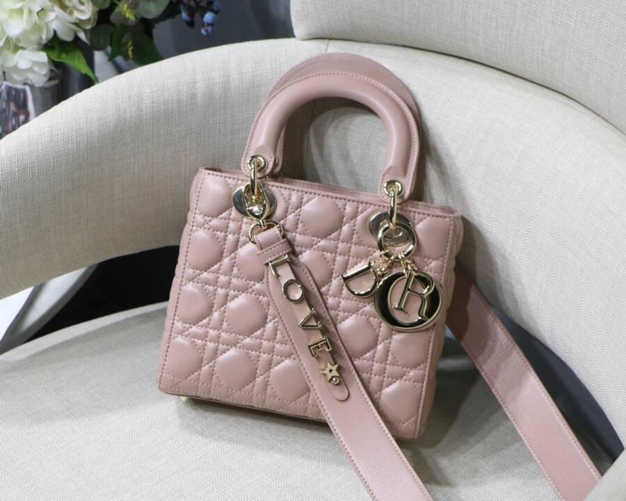 New Dior Medium Lady classic bag Dior Lambskin bag women&#39;s designer bags leather - Dior Medium ...
