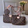 LV Multi Pochette accessories monogram tote bag lv women canvas handbag women 