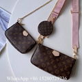 LV Multi Pochette accessories monogram tote bag lv women canvas handbag women 