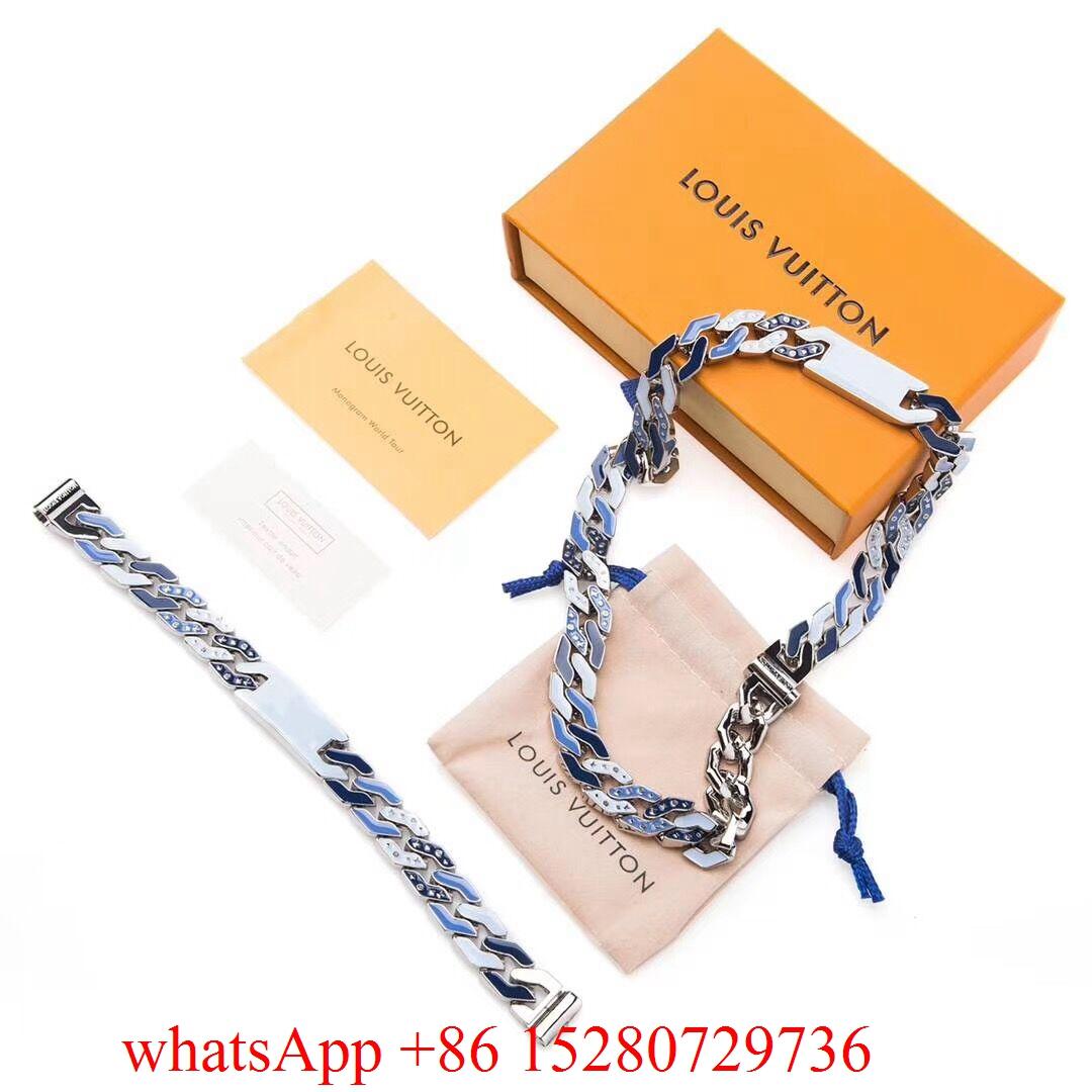               Men's Fashion jewellery     hain links Patches bracelet gift US