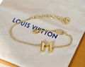 Gold Plated bracelet     E Letter M