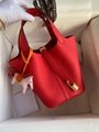 Picotin Lock Eclat bags Clemence leather swift leather women fashion bag gifts 
