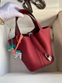 Picotin Lock Eclat bags Clemence leather swift leather women fashion bag gifts  18