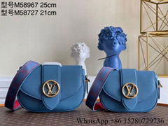 Newest     ONT 9 SOFT  MM AUTRES BAGS WOMEN LEATHER BAGS SHOULDRER BAG BLUE GIFT