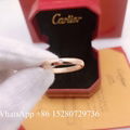 Wholesale Cartier Ring love wedding band Cartier Rose gold ring full diamond 