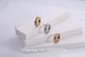 Wholesale Cartier Ring love wedding band Cartier Rose gold ring full diamond 