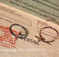 Wholesale Cartier Ring love wedding band Cartier Rose gold ring full diamond 