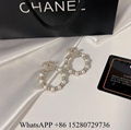 Chanel Metal Glass Pearl Earrings Chanel CC Pearl Chanel jewelry Crystal summer 