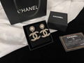 Chanel Metal Glass Pearl Earrings Chanel CC Pearl Chanel jewelry Crystal summer 