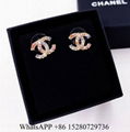 Chanel Metal Glass Pearl Earrings Chanel CC Pearl Chanel jewelry Crystal summer 