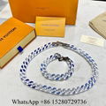 Louis Vuitton Monogram Chain LV virgil abloh vuitton bracelet men lv multicolor 