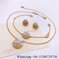 Women's Fashion Jewelry Women's pendant neckalce sterling silver jewelry set 