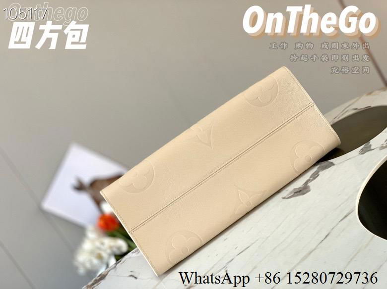               onthego PM Cream     mpreinte monogram Giant bag cowhide leather  5