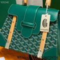 Sell Goyard Mini Saïgon bag Top hanle bag GREEN online shopping coated canvas 