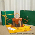 Sell Goyard Mini Saïgon bag Top hanle bag GREEN online shopping coated canvas 