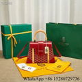 Sell Goyard Mini Saïgon bag Top hanle bag GREEN online shopping coated canvas 