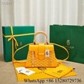 Sell Goyard Mini Saïgon bag Top hanle bag GREEN online shopping coated canvas 