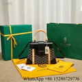 Sell Goyard Mini Saïgon bag Top hanle bag GREEN online shopping coated canvas 