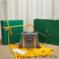 Sell Goyard Mini Saïgon bag Top hanle bag GREEN online shopping coated canvas 