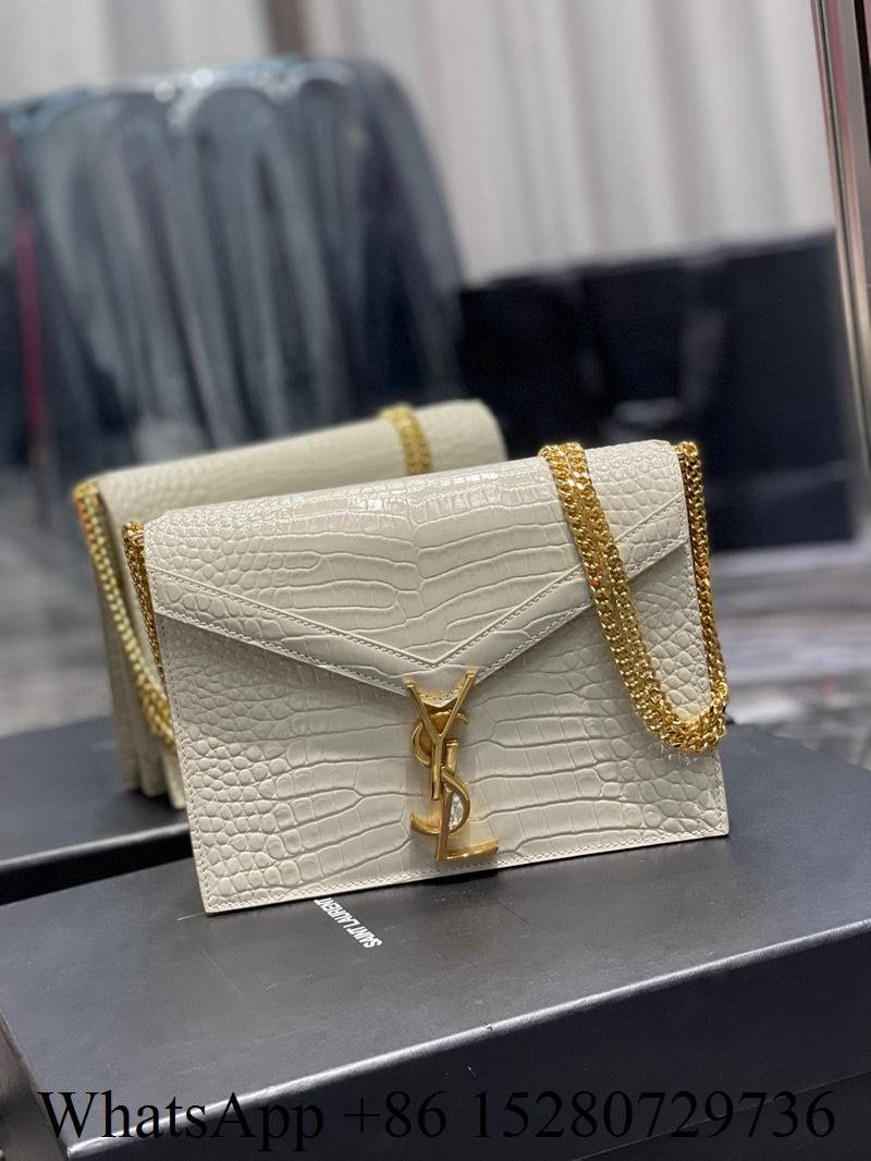 Sell Saint Laurent bag     Cassandra MINI Top Handle Bag crocodile Shiny leather