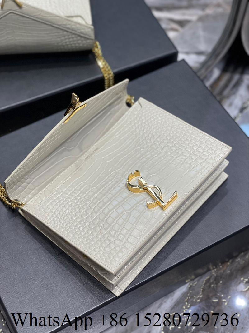 Sell Saint Laurent bag     Cassandra MINI Top Handle Bag crocodile Shiny leather 4