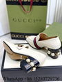 Women's GUCCI leather Horsebit Mid-heel loafer pumps block heel online shop sale