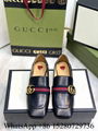 Women's GUCCI leather Horsebit Mid-heel loafer pumps block heel online shop sale