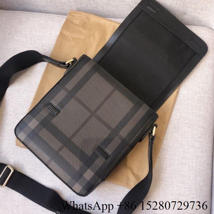 Sell          Edgware Messenger bag          london check leather crossbody bag  3