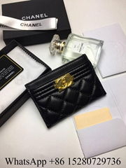 Sell        Classic Card Holder grained Calfskin coin purse caviar black women