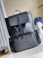 Louis Vuitton Christopher MM Backpack Men's monogram eclipse bag laptop backpack