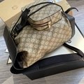 Sell Gucci Jumbo GG Canvas Backpack in Beige brown GG wool backpack high qulaity