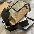 Sell Gucci Jumbo GG Canvas Backpack in Beige brown GG wool backpack high qulaity