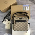 Hot sale Gucci GG Supreme messenger bag leather crossbody bag gucci satchel mens