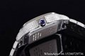 Hot sale Cartier Santos De Cartier Pave Diamond Dial Full Diamond watch cheap   