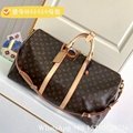               Keepall 55 Bandouliere in Monogram Canvas Eclipse Carryall Duffle  13