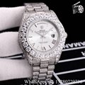 Shop Rolex watches Oyster Perpetual DAY-DATE Diamond bezel watch white 39mm     