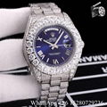 Shop Rolex watches Oyster Perpetual DAY-DATE Diamond bezel watch white 39mm     