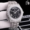 Shop Rolex watches Oyster Perpetual DAY-DATE Diamond bezel watch white 39mm      7