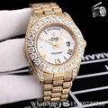 Shop Rolex watches Oyster Perpetual DAY-DATE Diamond bezel watch white 39mm      8