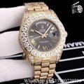 Shop Rolex watches Oyster Perpetual DAY-DATE Diamond bezel watch white 39mm      11