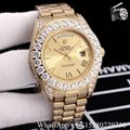 Shop Rolex watches Oyster Perpetual DAY-DATE Diamond bezel watch white 39mm      16