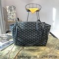 Shop Goyard Goyardine Rouette Soft bag PM  BLACK women bag high quality on sale  2