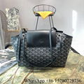 Shop Goyard Goyardine Rouette Soft bag PM  BLACK women bag high quality on sale  1