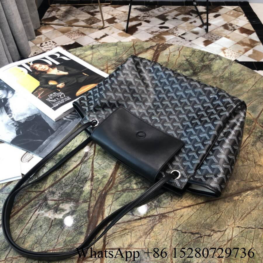 Shop Goyard Goyardine Rouette Soft bag PM  BLACK women bag high quality on sale  3